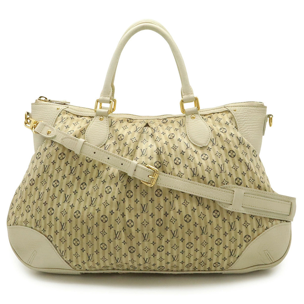 LOUIS VUITTON Monogram Lin Croisette Marina Handbag Tote Bag Shoulder Blue